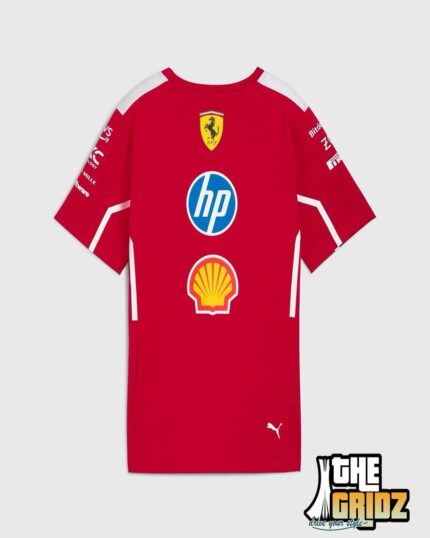T-Shirt Officiel Scuderia Ferrari F1 2025 – Édition Fans 🔥